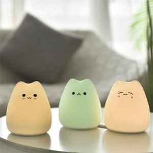 Veilleuse bébé chat en silicone