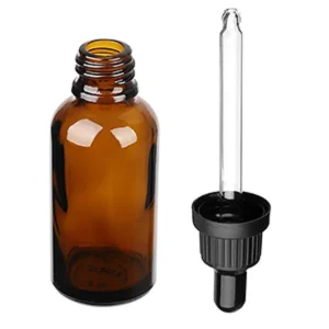 Flacon Tondo 50 ml avec pipette noire – Compte Goûtes