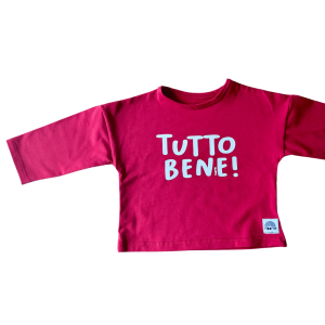 Tshirt Manches longues rouge Tutto Bene ! – Moomie