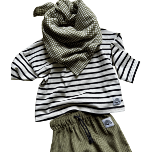 Foulard vichy kaki – Moomie