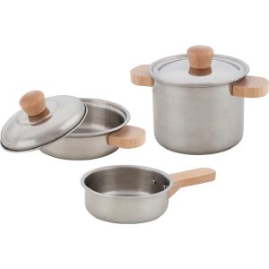 Set de cuisine, 2 casseroles et 1 poêle – Goki