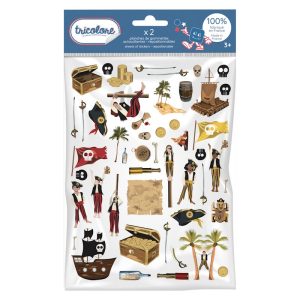 Gommettes Tricolore – Pirates (110 Pcs) – Graine Créative