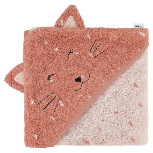 Cape de bain 75×75 Chat Coton Bio – Trixie Baby