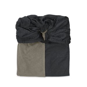 Petite écharpe sans noeud Anthracite/Olive – PESN – Love Radius