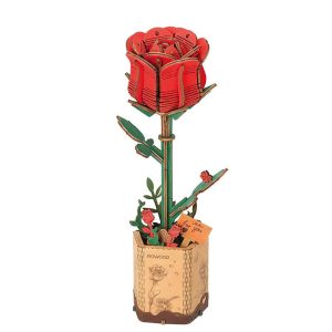 Fleur en bois – Red Rose – Rowood