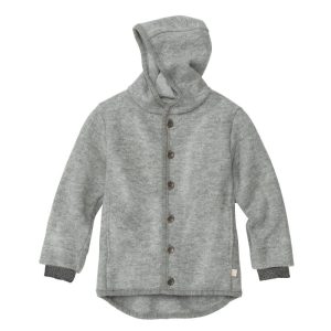 Veste en laine bouillie bio Gris – Disana