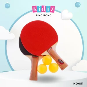 Ensemble de Ping-Pong : 2 Raquettes et 3 Balles &lsquo;KD051&rsquo;