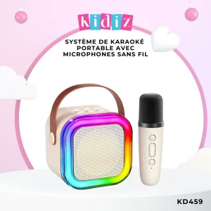 Système de Karaoké avec Microphones Sans Fil KD459