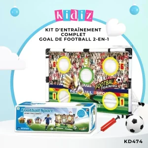 Kit d&rsquo;Entraînement Complet Goal de Football 2-en-1 KD474