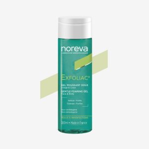 Noreva ExfoliIac Gel moussant doux pour nettoyer, purifier et apaiser les peaux à imperfections