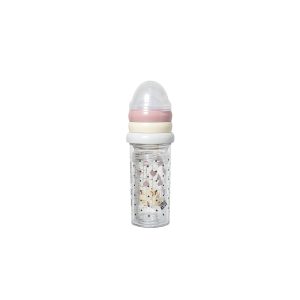 Set de 3 biberons Rose Bonton