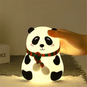 Veilleuse en forme de panda en silicone