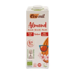 Lait d&rsquo;Amande Nature Sans Sucres Bio 1L – EcoMil