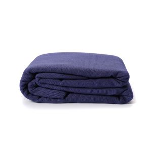 Echarpe de portage 4.60M – Bleu Frégate Coton bio – Neobulle