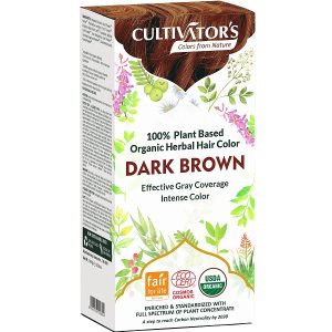 Coloration Végétale Bio Dark Brown – Brun  Foncé – 100 g- Cultivator&rsquo;s
