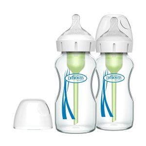 Dr. Brown’s Options+ Anti-colic Bottle 2-pack | Biberon à col large 270 ml verre
