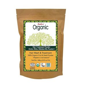 Mélange Amla Reetha Shikakai – Hair Treatement – Poudre Indienne Bio  – 100g – Radico