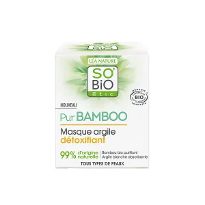 Pur Bamboo Masque Argile Détoxifiant Bio -50ml- So’Bio étic