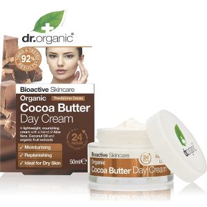 Crème de jour au Beurre de Cacao BIO – 50 ml – Dr Organic