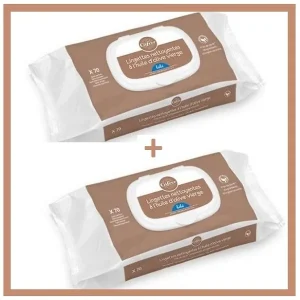 Pack 2 Lingettes à l&rsquo;Huile d&rsquo;Olive Bio -70 Lingettes x 2- Gifrer