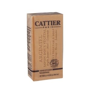 Cattier Savon Doux Végétal Bio – Argimiel – Visage et Corps – Sans Paraben – 150g