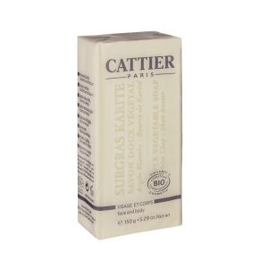 Cattier Savon Doux Végétal Bio – Surgras Karité – Visage et Corps – Sans Paraben – 150g
