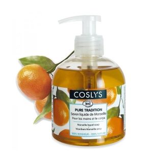 Savon liquide de Marseille  BIO mandarine – Main & Corps – 300ml – COSLYS