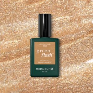 Vernis semi-permanent Green Flash Gold
